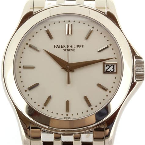 patek philippe calatrava 5107 white gold mens watch|Patek Philippe Calatrava 18k White Gold Silver Dial Mens Watch .